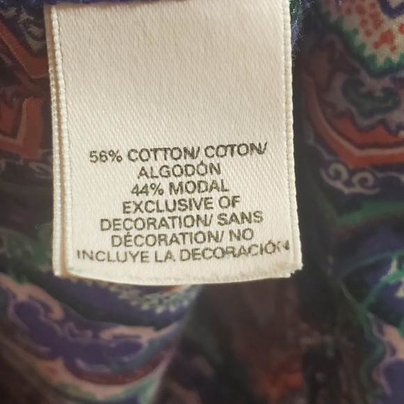 Victoria's Secret Mayfair Comfy Sleepshirt Boho Print Pink Purple Size Small/P - Picture 9 of 10